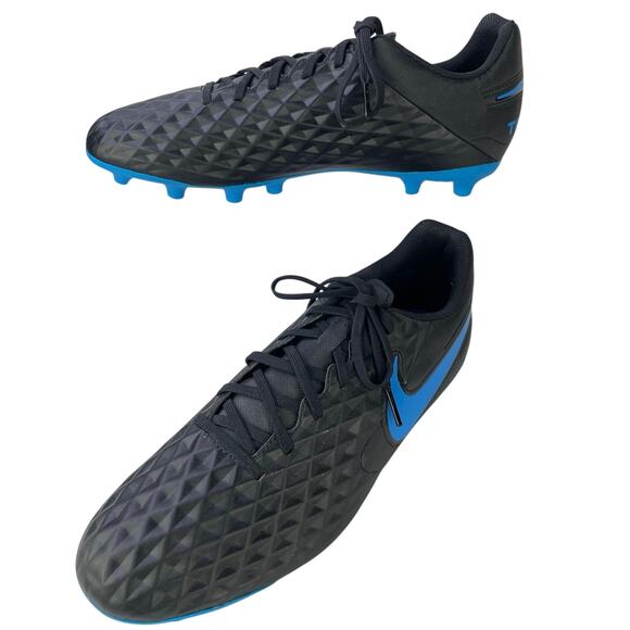 Nike Tiempo Legend 8 Club FGMG Black Blue Hero Cleats NWOT Mens Unisex Sz 10.5 main image 9